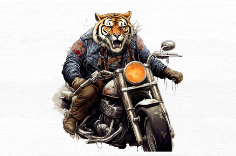 Animal Biker Clipart Sublimation Regulrcrative 