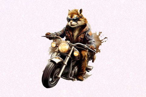 Animal Biker Clipart Sublimation Regulrcrative 