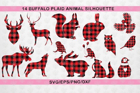 Animal Buffalo plaid – Christmas SVG EPS DXF PNG Cutting Files SVG CoralCutsSVG 