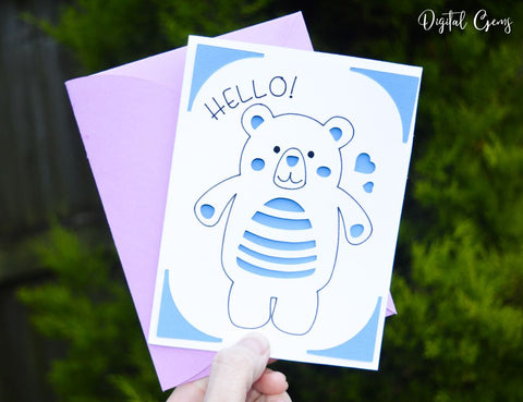 Animal card designs. SVG Digital Gems 