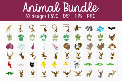 Animal Cut File Bundle SVG SavanasDesign 