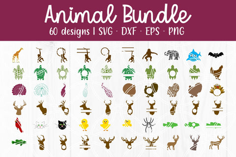 Animal Cut File Bundle SVG SavanasDesign 