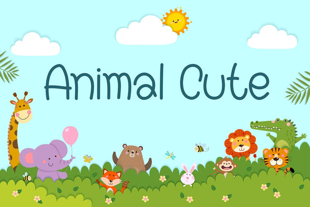 Animal Cute Font Font Fox7 By Rattana 