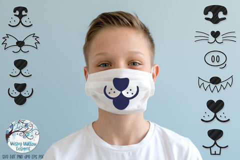 Animal Faces for Masks SVG Bundle SVG Wispy Willow Designs 