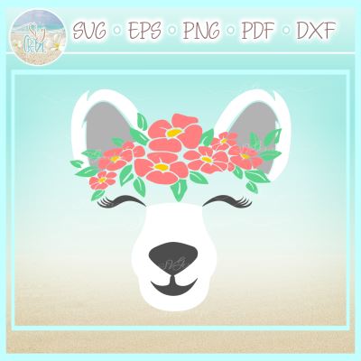 Animal Faces With Flower Crown Headband Bundle SVG SVG Harbor Grace Designs 