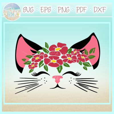 Animal Faces with Flowers SVG Bundle SVG SVGcraze 