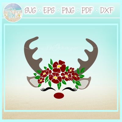 Animal Faces with Flowers SVG Bundle SVG SVGcraze 