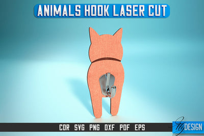 Animal Hook Laser Cut SVG | Animal Hook SVG Design | CNC Files SVG Fly Design 
