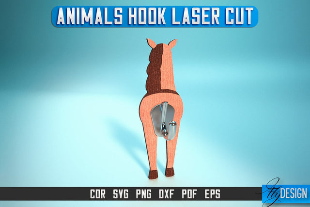 Animal Hook Laser Cut SVG | Animal Hook SVG Design | CNC Files SVG Fly Design 