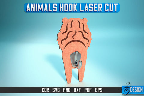 Animal Hook Laser Cut SVG | Animal Hook SVG Design | CNC Files SVG Fly Design 