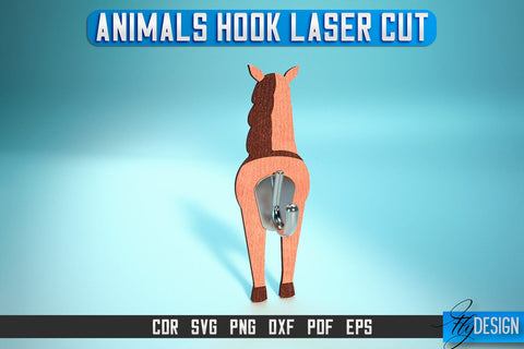 Animal Hook Laser Cut SVG | Animal Hook SVG Design | CNC Files SVG Fly Design 
