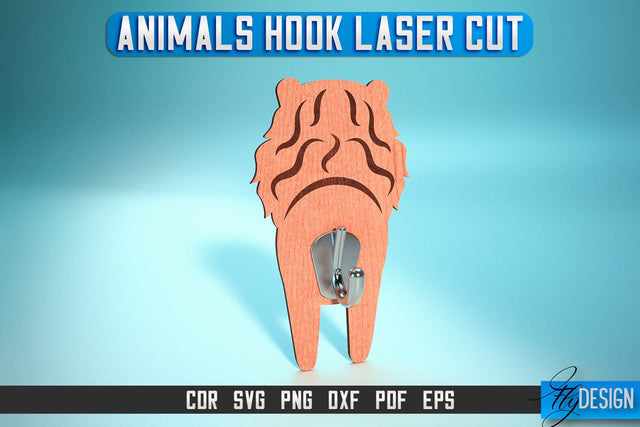 Animal Hook Laser Cut SVG | Animal Hook SVG Design | CNC Files SVG Fly Design 