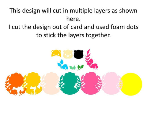 Animal Layered paper designs. Lion, Unicorn, Panda, Giraffe. SVG Digital Gems 