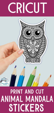 Animal Mandala Stickers PNG Sublimation Wispy Willow Designs 