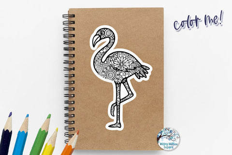 Animal Mandala Stickers PNG Sublimation Wispy Willow Designs 