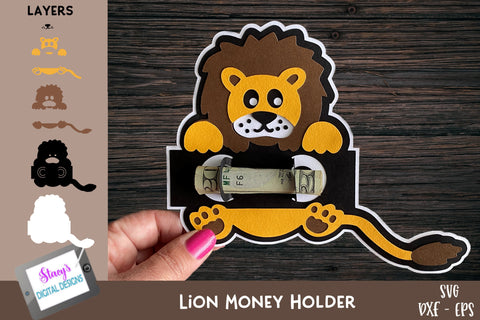 Animal Money Holder Bundle | Kids Money Card SVGs SVG Stacy's Digital Designs 