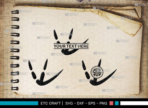 Animal Paw Monogram, Animal Paw Silhouette, Animal Paw SVG, Paw Print Svg, Dog Paw Svg, Cat Paw Svg, SB00223 SVG ETC Craft 