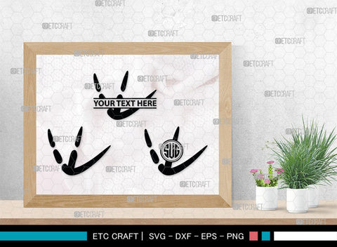 Animal Paw Monogram, Animal Paw Silhouette, Animal Paw SVG, Paw Print Svg, Dog Paw Svg, Cat Paw Svg, SB00223 SVG ETC Craft 