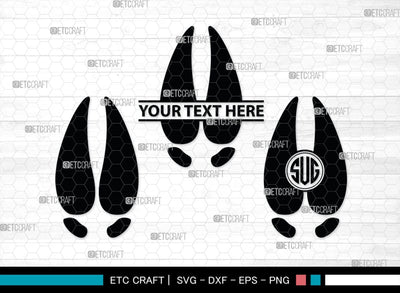 Animal Paw Monogram, Animal Paw Silhouette, Animal Paw SVG, Paw Print Svg, Dog Paw Svg, Cat Paw Svg, SB00223 SVG ETC Craft 