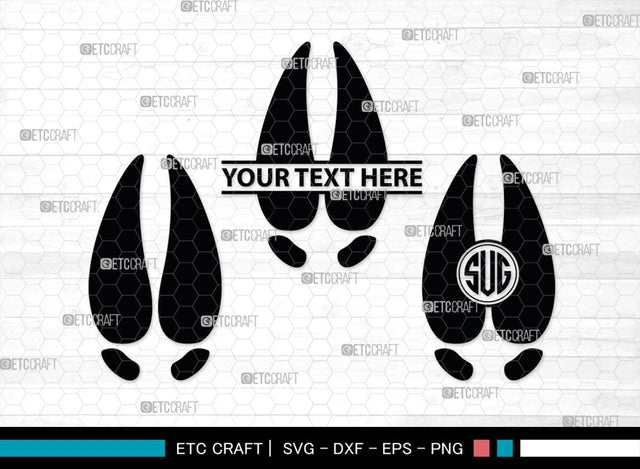 Animal Paw Monogram, Animal Paw Silhouette, Animal Paw SVG, Paw Print Svg, Dog Paw Svg, Cat Paw Svg, SB00223 SVG ETC Craft 