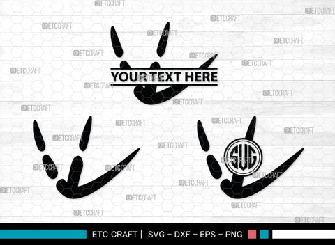 Animal Paw Monogram, Animal Paw Silhouette, Animal Paw SVG, Paw Print Svg, Dog Paw Svg, Cat Paw Svg, SB00223 SVG ETC Craft 