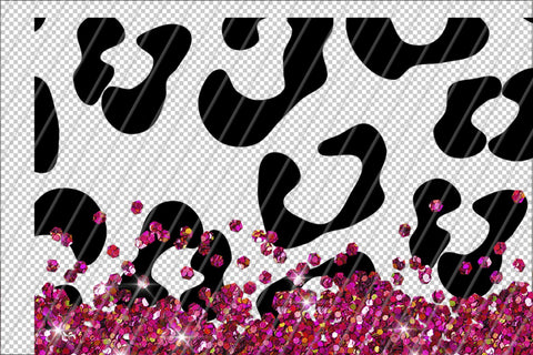 Animal Print 20oz Skinny Tumbler Sublimation Pattern Holographic Red Glitter Sublimation Marlene Campos 