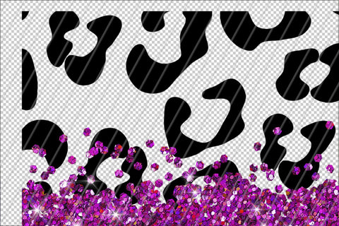 Animal Print 20oz Skinny Tumbler Sublimation Pattern Hot Pink Glitter SVG Marlene Campos 