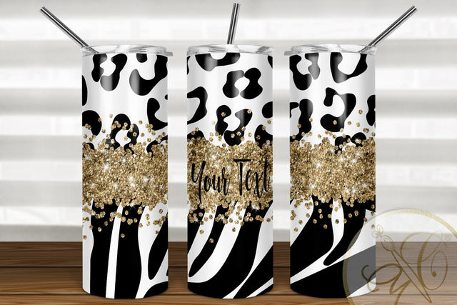 Animal Print 20oz Skinny Tumbler Sublimation Pattern Sublimation Marlene Campos 