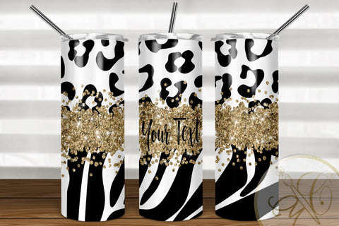 Animal Print 20oz Skinny Tumbler Sublimation Pattern Sublimation Marlene Campos 