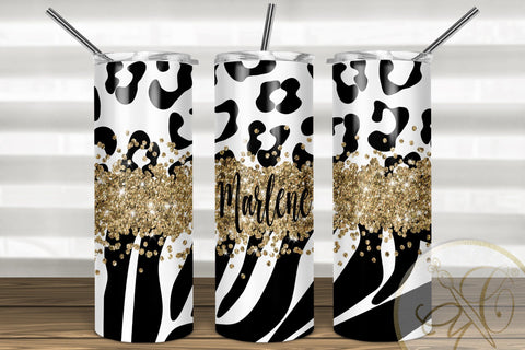 Animal Print 20oz Skinny Tumbler Sublimation Pattern Sublimation Marlene Campos 