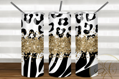 Animal Print 20oz Skinny Tumbler Sublimation Pattern Sublimation Marlene Campos 
