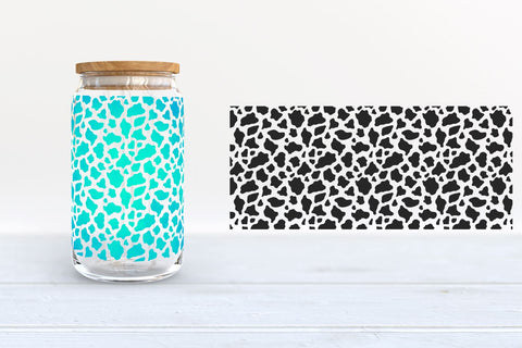 Animal Print Can Glass Wraps | 16oz and 20oz Libbey Glass SVG SVG B Renee Design 