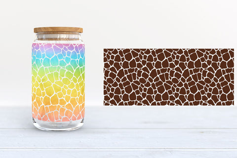 Animal Print Can Glass Wraps | 16oz and 20oz Libbey Glass SVG SVG B Renee Design 