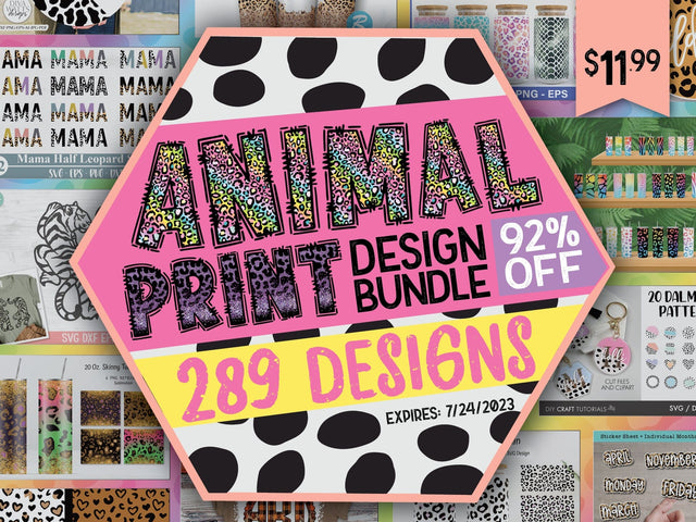 Animal Print Design Bundle Bundle So Fontsy Design Shop 