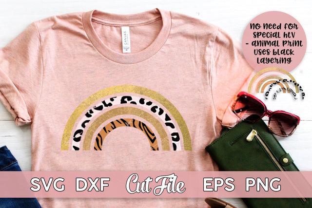 Animal Print Rainbow SVG - no special vinyl needed SVG Maggie Do Design 