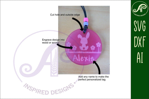 Animal set A keychain DIGITAL SVG personalized designs x 6 Laser SVG APInspireddesigns 