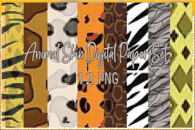 Animal Skin Digital Paper SVG Creativeart88 