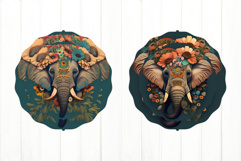 Animal Wind Spinner PNG. Wild Animal Wind Spinner Bundle Sublimation Olga Terlyanskaya 