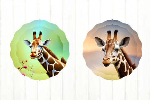 Animal Wind Spinner PNG. Wild Animal Wind Spinner Bundle Sublimation Olga Terlyanskaya 