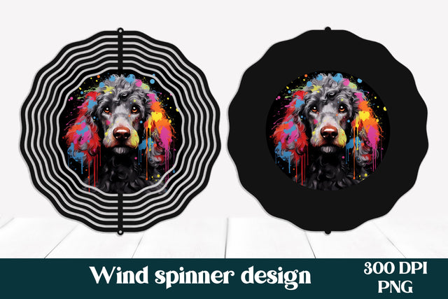 Animal wind spinner sublimation | Dog wind spinner template Sublimation Svetana Studio 