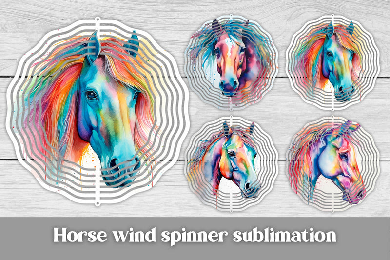 Animal wind spinner sublimation | Horse wind spinner Sublimation Svetana Studio 