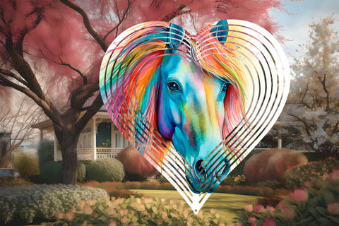 Animal wind spinner sublimation | Horse wind spinner Sublimation Svetana Studio 