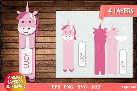 Animals Bookmark SVG Bundle | Papercut | Cute Bookmark SVG SvgOcean 