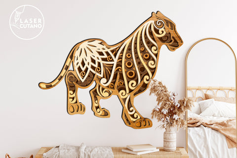 Animals Bundle, Set of 8 Multilayer Laser Cut Files, Mandala, SVG, 3D Designs, Mini Design Bundles SVG LaserCutano 