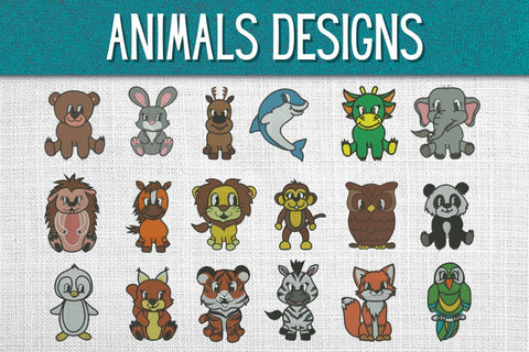 Animals Embroidery Designs Embroidery/Applique DESIGNS SvgOcean 