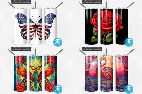 Animals Png Tumbler Bundle Sublimation Regulrcrative 