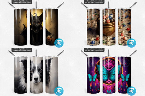 Animals Png Tumbler Bundle Sublimation Regulrcrative 