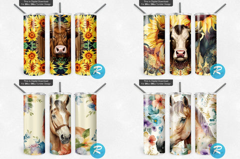Animals Tumbler Bundle Sublimation Regulrcrative 