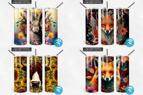Animals Tumbler Bundle Sublimation Regulrcrative 