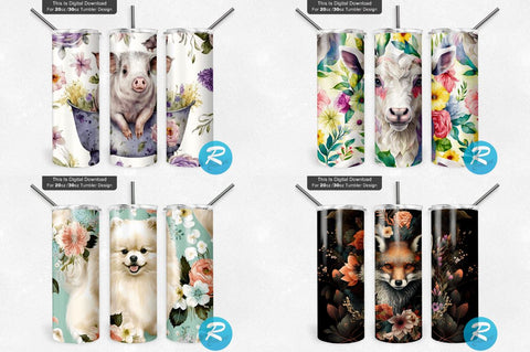 Animals Tumbler Bundle Sublimation Regulrcrative 